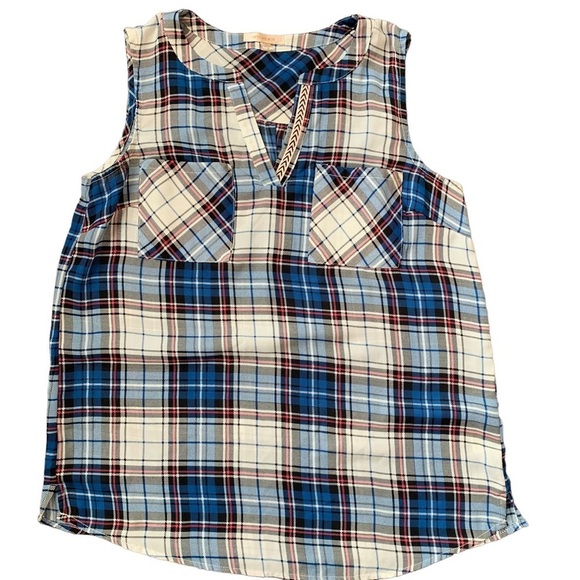 Women’s patterned tank tops size small Daniel Rainn, Skies Are Blue, Fun 2 Fun - Picture 2 of 10